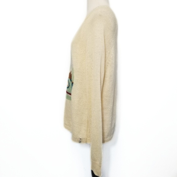 WOOLRICH NWT Womens Cream Crew Neck Sweater Size L - Picture 5 of 8
